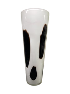 Black and White Murano Vase, Italy