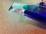 Glass Murano Sculpture Sailboat in Clear and Blue