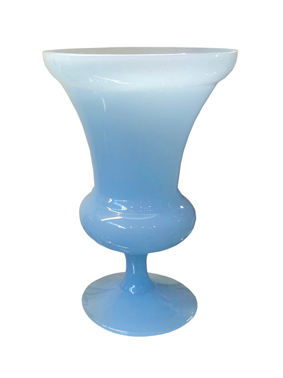 Light Blue Vintage Glass Vase